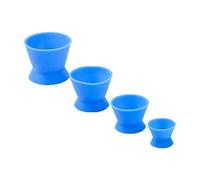 Nonstick Silicone Mixing Bowls Cup Oral Rubber Mixing Acrylics Bowl Blue By Mike Dental(4PCS)