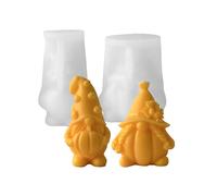 Nonstick Silicone Pumpkin Gnome Mold Figure Soap and Ice Cubes for Crafting Enthusiasts