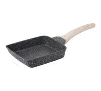 Nonstick Tamagoyaki Pan Aluminum Alloy Rectangular Frying Pan For Gas Induction Electric Stove Egg Roll Omelet Steak Cooking With Heat Resistant Handle Black(black)