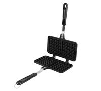 Nonstick Waffle Maker Pan, Pan Waffle Maker, Portable Stove Top Waffle Maker Pan, Camp Stove Top Waffle Skillet for Belgian Waffles Sandwich Toaster, Sandwich Maker