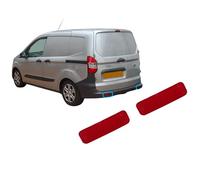 NONSTOP AUTO 2x Rear Bumper Reflector Pair (Left & Right) for Ford Transit Courier Custom Connect (2014-2018) - Red Lens Set - 1836080, 1836081, ET76515B0AA, ET76515C0AA