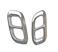 Nonuin Stainless Steel Car Tail Pipe Cover Four-out Exhaust Pipe Trim Frame Appearance For Mercedes For Benz GLE GLS GLC-L 2020 Rear Exhaust Pipe Muffler Tail Throat (Color : Silver)