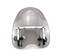 Nonuin Windshield For Harley Davidson XL 883 1200 X48 For Dyna For Fatboy Universal Motorcycle Windshield Extension Spoiler WindScreen Deflectors Windscreen (Color : 2.8cm B)