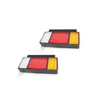 Nonuink Rear Stop Lights 2PCS 12V 24V Car Light Assembly Rear Tail Light Super Bright Tail Lamps For Isuzu Elf Truck Off-Road ATV (Color : 24V)