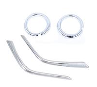 Nonuiny 2PCS Chrome Car Front Fog Lamp Cover Trim For Mitsubishi For Outlander 2019 Car Styling Accessories Front Grille Car Fog Light Cover (Color : Beige)