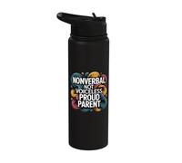 Nonverbal Not Voiceless Proud Parent Autism Stainless Steel Insulated Water Bottle