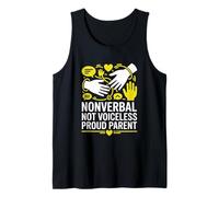 Nonverbal Not Voiceless Proud Parent Autism Tank Top