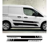 NonWoohdf 2PCS Car Door Side Stickers Vinyl Decals Camper Van Line Graphics,Fit for Ford Transit Connect Accessories