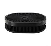 Nonwoven Air Filter 12x2 Inch High Flow with Cleaner for Inch Connector（a) Performance Oval Engine Filter Compatible Air 51/8 Car Carburetor Engine