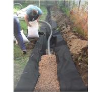 NonWoven Fabric Membrane 7oz for French Drains Landscaping & Garden PlantersIdeal for Retaining Walls & Pond Underlayment Gravel Barrier