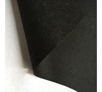 Nonwoven Fusible Interfacing, Non-Woven Acrylic Felt Fabric 2mm Thick Multicolor 1m x 1m(Black)