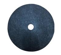 Nonwoven Tree Protector Mat, 2pc 15cm-2cm Weeding Barrier Thickened Protector Mat Plant Cover Anti Grass Gardening Fabric(Black)