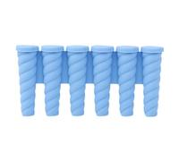 Nony tool for ice cream on stem production with fruit supplements | Ice shape - 6 Cavitations Silicone shapes for ice sticks,