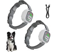 Noo-bark Anti Bark Collar, Smart No-obark Dog Collar Shock, Waterproof Rechargeable, 4 Modes & 8 Sensitivity Levels, Gentle & Effective Bark Control,For Small, Medium & Large Dogs (White-Shock*2)