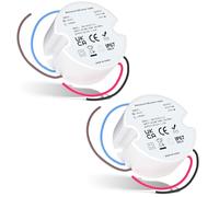 Noobibaba 12V LED Driver IP67, 12V Transformer 15W 1.25A, Waterproof Small LED Driver 240V to 12 Volt for Kitchen Under Cabinet Light Strips, 2 Pcs