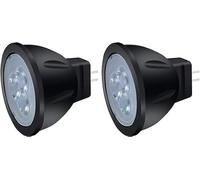 Noobibaba MR11 Gu4 LED 12V Low Voltage Warm White 2700K, 20W-35W Halogen Light Bulb Replacement, 3W Gu4.0 Base Die-cast Aluminum Cup, Pack of 2