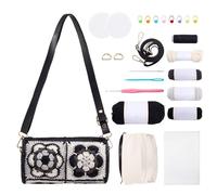 Noocro Crochet Kit for Cylindrical Bucket Bag, Complete DIY Kit with Detailed Instructions, Video Tutorials, for Beginners with Basic Crochet Knowledge or Intermediate and Advanced Crocheters