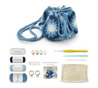 Noocro Crochet Kit Granny Square Shumai Bag