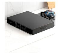 Noodle Board Stove Cover, Black Stove Burner Cover Heat-Resistant & Multi-Functional for Compact Kitchens, Prep Areas and Apartments(35x48x7cm/13.78x18.90x2.76in)