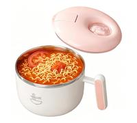 Noodle Bowl - Large 1500ml Stainless Steel Utensils with Lid, Soup Travel Container - for Camping, Picnic, Sports, Beach, Outdoor Hiking, Travel, Summer, Work,