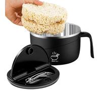 Noodle Bowl Set | 1200ml Portable Lid Fork Soup Mugs | Heat Resistant Noodle Bowl | for Kitchen Pho Soup Pasta Oatmeal Gumbo Salad Home College Dorm Room