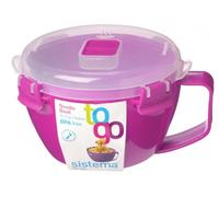 Noodle Bowl To Go Storage Container Pink