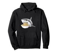 Noodle Loving Ocean Fish Ramen Bowl Humorous Graphic Pullover Hoodie
