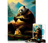 Noodle Munch Panda Jigsaw Puzzles 1000 Pieces for Teenagers Recall Boost Serene Time Smooth Cut Elegant Gift (38x26cm)