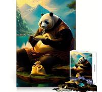 Noodle Munch Panda Jigsaw Puzzles 1000 Pieces for Teenagers Recall Boost Serene Time Smooth Cut Elegant Gift (38x26cm)