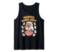 Noodle Party Capybara Halloween Haunted Ramen Boo Cappy Tank Top