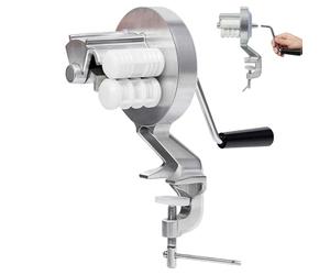 Noodle Press, Artisan Macaroni Machine with Crank Handle, Home Kitchen Utensil for Cavatelli, and Gnocchetti Sardi, Easy Clean Food Prep Tool, Authentic Italian Pasta Making Device