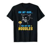 Noodle Ring Cat Design - Oh My Good You Got me Noodles T-Shirt