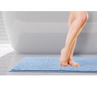 Noodle Soft Touch Non-Slip Bathroom Rug in Blue - TJ Hughes