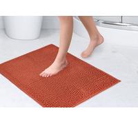 Emma Barclay Noodle Soft Touch Non-Slip Bathroom Rug in Burnt Orange - Shower Mat 40x60cm