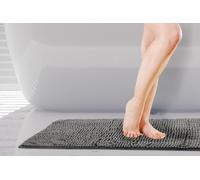 Noodle Soft Touch Non-Slip Bathroom Rug in Graphite - TJ Hughes