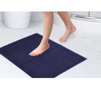 Emma Barclay Noodle Soft Touch Non-Slip Bathroom Rug in Navy - Shower Mat 40x60cm