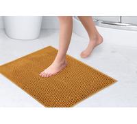 Emma Barclay Noodle Soft Touch Non-Slip Bathroom Rug in Ochre - Shower Mat 40x60cm