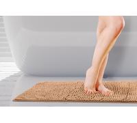 Emma Barclay Noodle Soft Touch Non-Slip Bathroom Rug in Walnut - Bath Mat 45x75cm