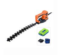 NOOFIE Cordless Hedge Trimmer Electric Hedge Trimmer Double Blade Rechargeable One-Handed le Arc Trimmer Blade 365mm (Straight knife 24V12a lead acid) (Arc knife 24v20a lithium battery)