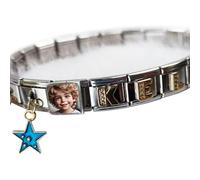 NOOFNO Customized Name and Photo Charm for Italian Charm Bracelet,Fits All Classic 9mm Italian style Bracelets,Personalised Gift for Family,Friends,Love,Birthday,Wedding Anniversary