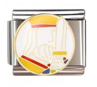 NOOFNO Italian Bracelet Charm,9mm,Abstract Poker Hand Design,Entertainment & Leisure > Poker