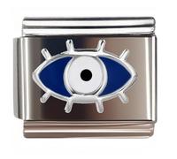 NOOFNO Italian Bracelet Charm,9mm,Blue Evil Eye,Nature & Mystique > The Devil's Eye