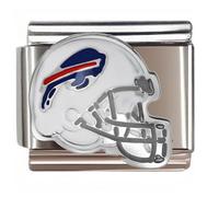 NOOFNO Italian Bracelet Charm,9mm,Blue Red Stripe Football Helmet,Entertainment & Leisure > American football Helmet