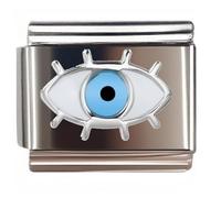 NOOFNO Italian Bracelet Charm,9mm,Blue Spiked Evil Eye,Nature & Mystique > The Devil's Eye