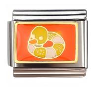 NOOFNO Italian Bracelet Charm,9mm,Color Block Duck,Travel & Scenery > Beach