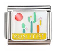 NOOFNO Italian Bracelet Charm,9mm,Desert Cacti Sun,Travel & Scenery > Things