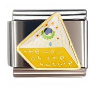 NOOFNO Italian Bracelet Charm,9mm,Devil's Eye Future Pyramid,Nature & Mystique > The Devil's Eye