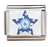 NOOFNO Italian Bracelet Charm,9mm,Evil Eye Star,Nature & Mystique > The Devil's Eye