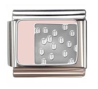 NOOFNO Italian Bracelet Charm,9mm,Pink Manicure II Pattern,Beauty & Manicure > Pink Manicure