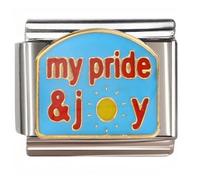 NOOFNO Italian Bracelet Charm,9mm,Pride &; Joy Sun Design,Sentiments & Affections > Mood